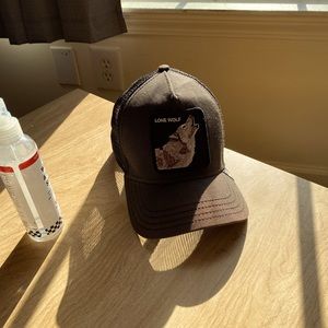 Distressed Goorin “Lone Wolf” trucker hat